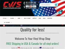 Tablet Screenshot of carwrapsupplier.com